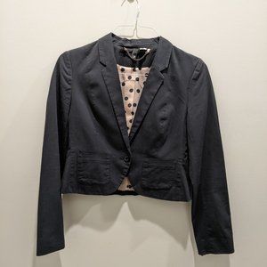 H&M Crop Blazer Black